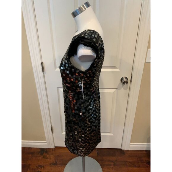 Robert Rodriguez Sleeveless Sheath Dress W/ Black & Silver Sequins Size 4 NWT! - Picture 5 of 9